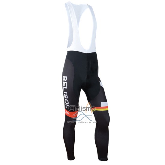 Lotto Belisol Ropa Ciclismo Culotte Largo 2014 Mangas Largas Naranja